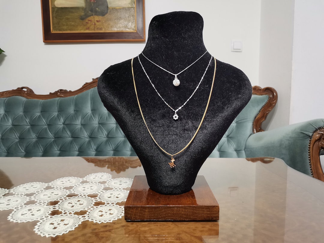 Handmade Jewelry Necklace Holder Paper Mache Mannequin Shop Display Home Decor Jewelry Organizer Etsy