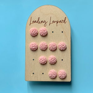 Light Pink Earrings, Pink Earrings, Minimalist Earrings, Gift for Her, Druzy Earrings, 10mm Earrings, Small Everyday Earrings, Dainty Studs