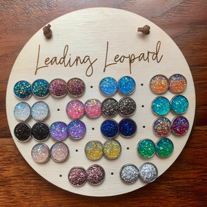 Faux Druzy Earrings, Druzy Earrings, Iridescent Earrings, Stone Earrings, 12mm Earrings, Pick Your Color, Sparkly Earrings, Summer Earrings