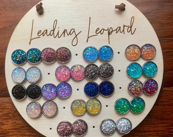 Faux Druzy Earrings, Druzy Earrings, Iridescent Earrings, Stone Earrings, 12mm Earrings, Pick Your Color, Sparkly Earrings, Summer Earrings