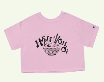 ハムチョイフォーボウル クロップド ピンク Tシャツ