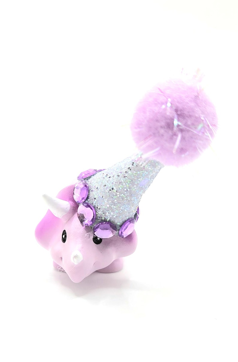 Cute Pastel Dinosaur Cake Topper | Cartoon Style Dinosaur Party | Table Sprinkles | Mini Party Hat | Party Bag Filler image 10