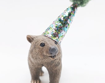 Wombat Topper | Cake Decoration | Animal Cake Topper | Party Decoration | Mini Party Hat | Party Animal | Wombat Decoration | Wombat Party