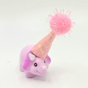 Cute Pastel Dinosaur Cake Topper | Cartoon Style Dinosaur Party | Table Sprinkles | Mini Party Hat | Party Bag Filler image 18