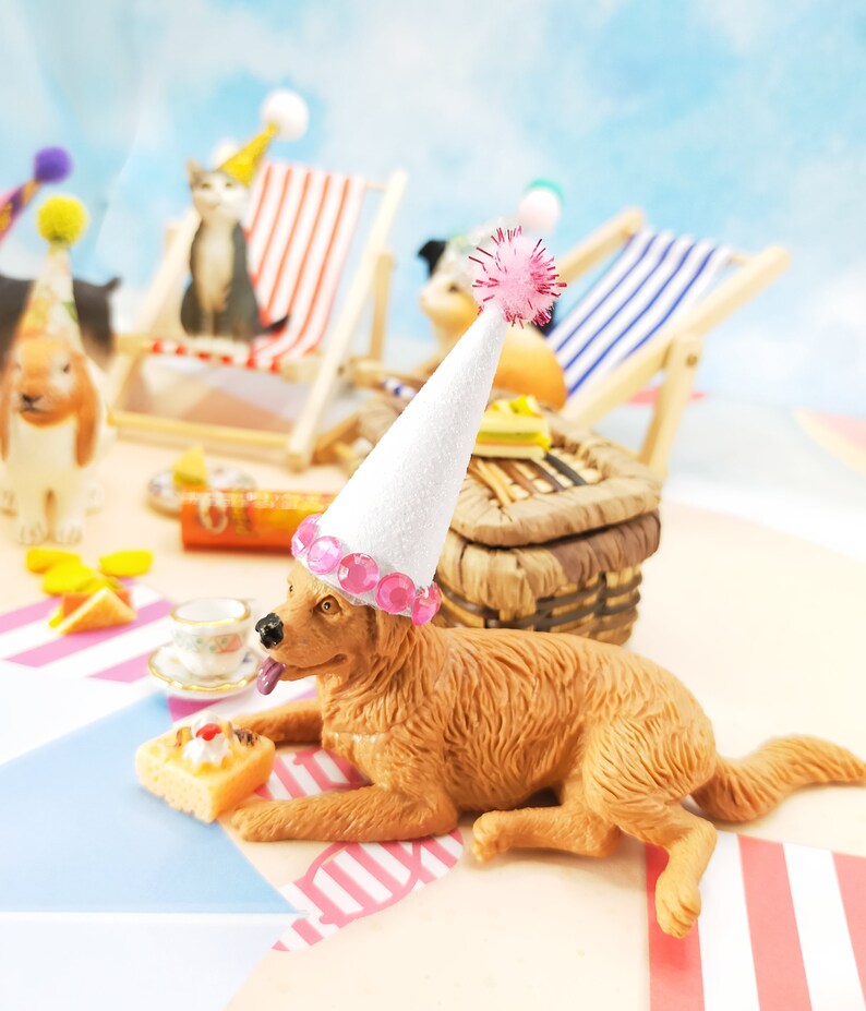 Dog Cake Topper Pet Cake Topper Party Decoration Party Etsy