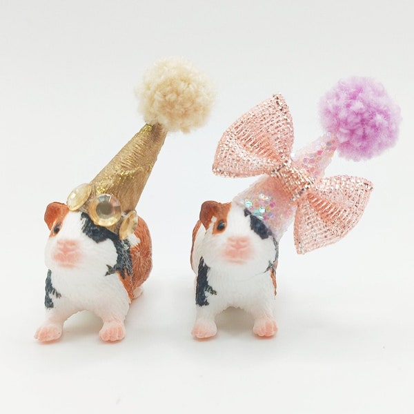 Guinea Pig Cake Topper | Cake Topper | Party Decoration | Party Animal | Party Hats | Cavy | Maileg | Pet Decoration | Pet Cake | Birthday