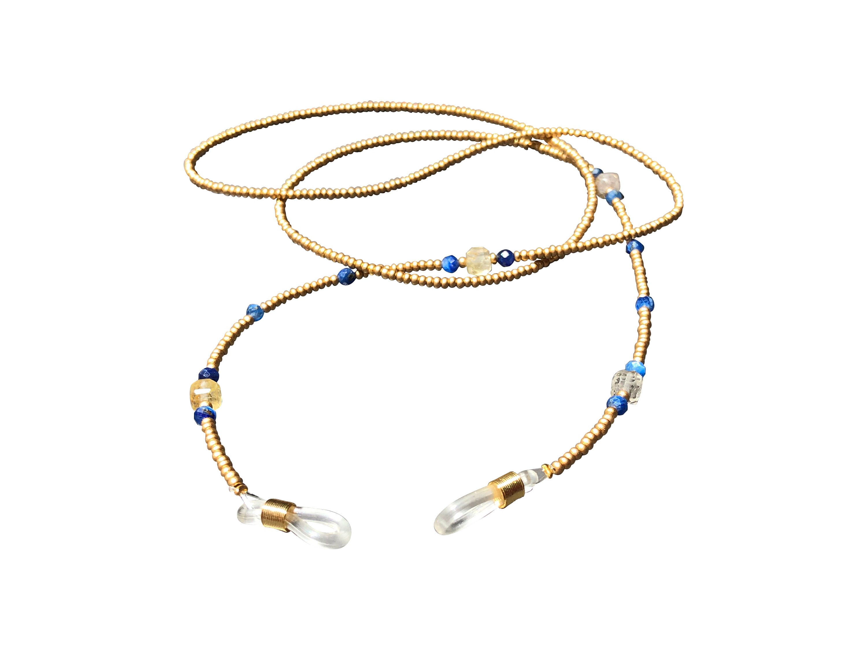 Lapis Lazuli Glasses Chain: Beaded Eyeglass Holder - Etsy display picture 1