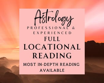 In-depth Full Astrocartography Reading with timing | Natal Chart Relocation Report (PDF Format)