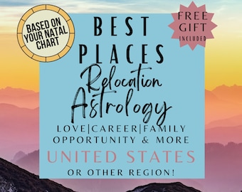 Astrology Report | Astrocartography Reading | Best Places / Cities / City | Location Astrology | Natal Chart Report| Birth Chart | Zodiac