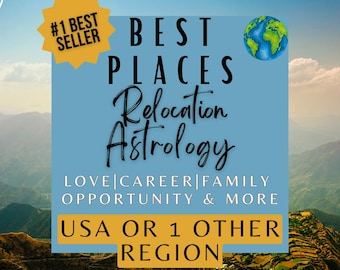 Astrocartography Report | Relocation Astrology, Reading for Love, Career, Friends, Family for One Region