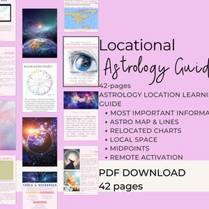 Lage Astrologie Lesen Sie Ihren Karten-Führer | Astrokartographie-Lesung | Umzug Astrologie | PDF Sofort-Download | Ebook Astrologiekurs