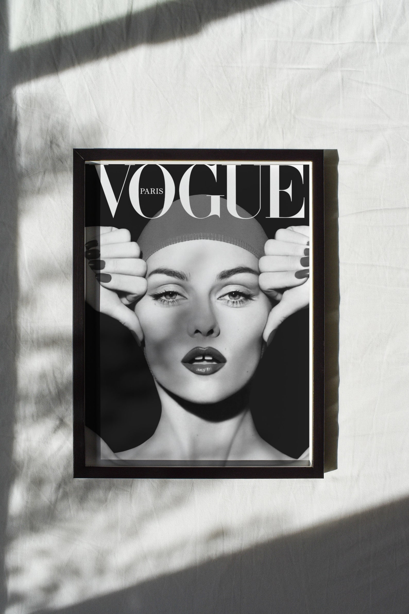 Vogue Poster Noir Blanc Impression dart Vogue Couverture Etsy