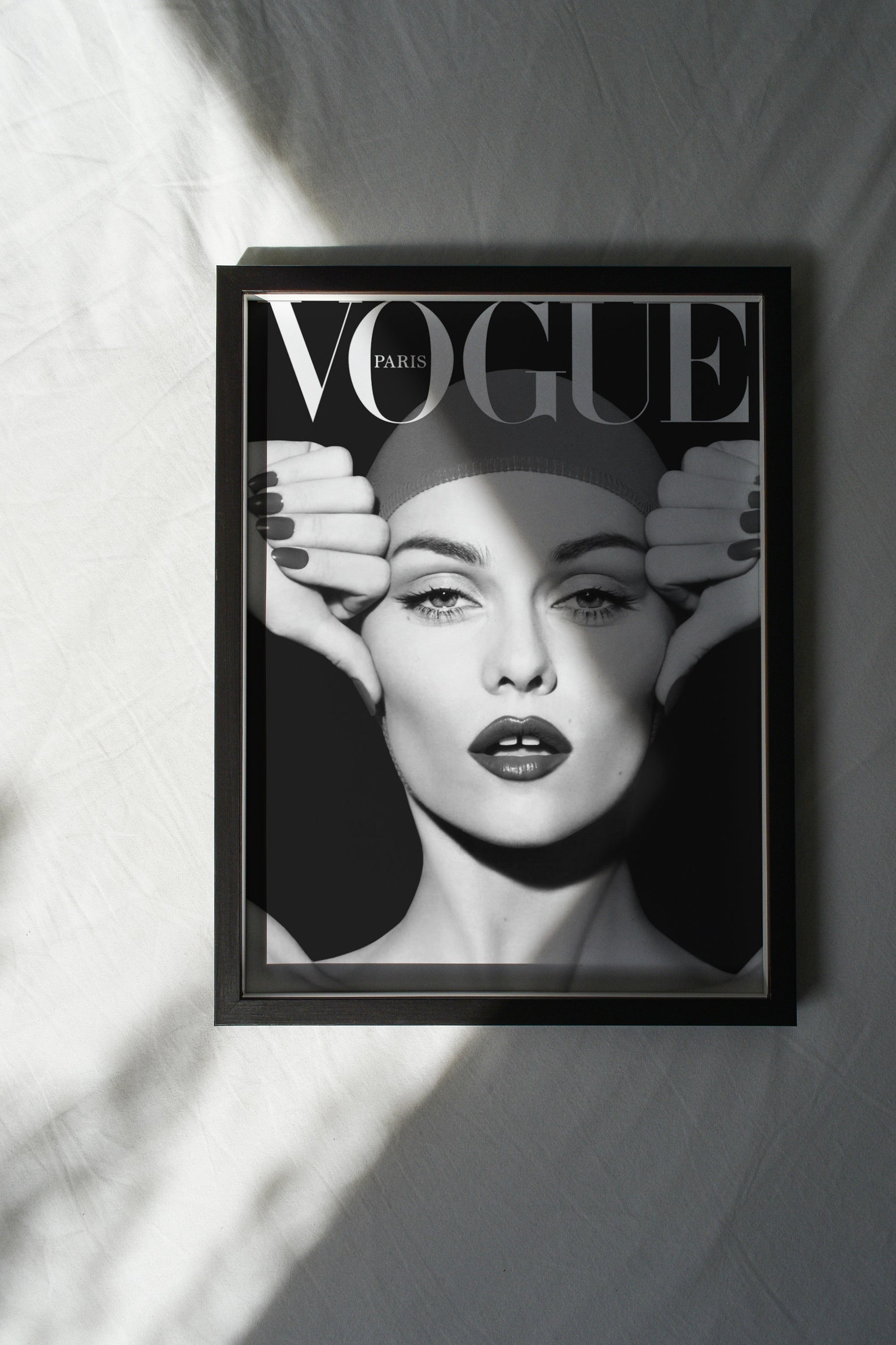 Vogue Poster Noir Blanc Impression dart Vogue Couverture Etsy Vogue Poster Noir Blanc Impression dart Vogue Couverture Etsy