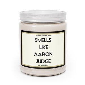 Aaron Judge Candle – Perfect Yankees Fan Gift, Smells Like Victory, Ideal for Football Fans, Unique and affordable Christmas stocking filler