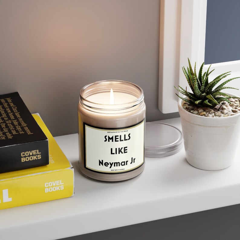 Neymar Jr - Smells like candle - Sports gift- Soccer gifts - V day gifts zdjęcie 4