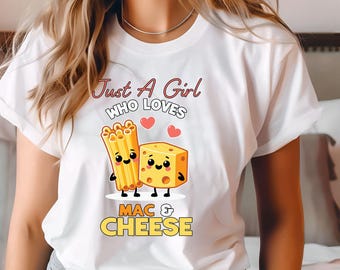 Zabawna koszulka Mac and Cheese – idealny prezent dla nastoletnich dziewcząt, miłośników jedzenia i zabawny świąteczny żart dla niej