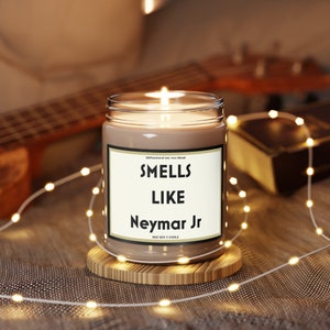 Neymar Jr - Smells like candle - Sports gift- Soccer gifts - V day gifts zdjęcie 2