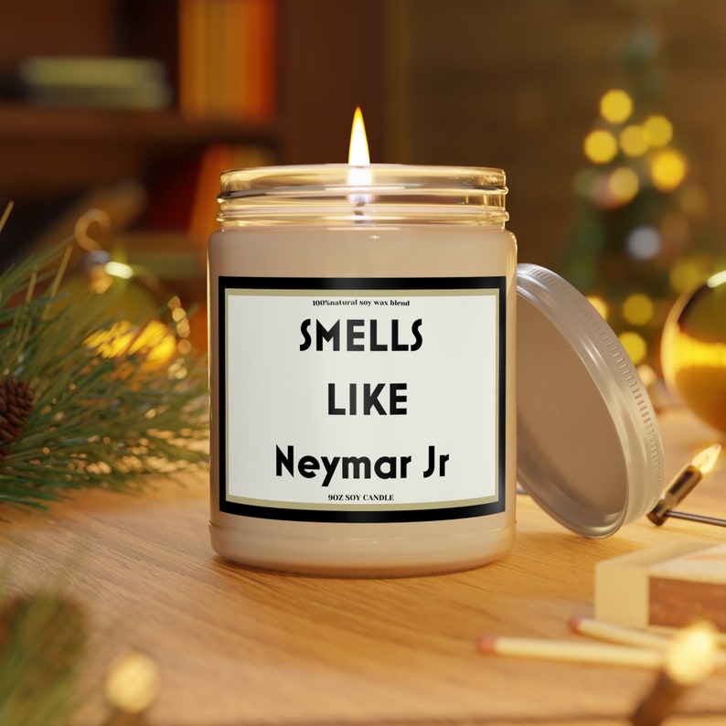 Neymar Jr - Smells like candle - Sports gift- Soccer gifts - V day gifts zdjęcie 6