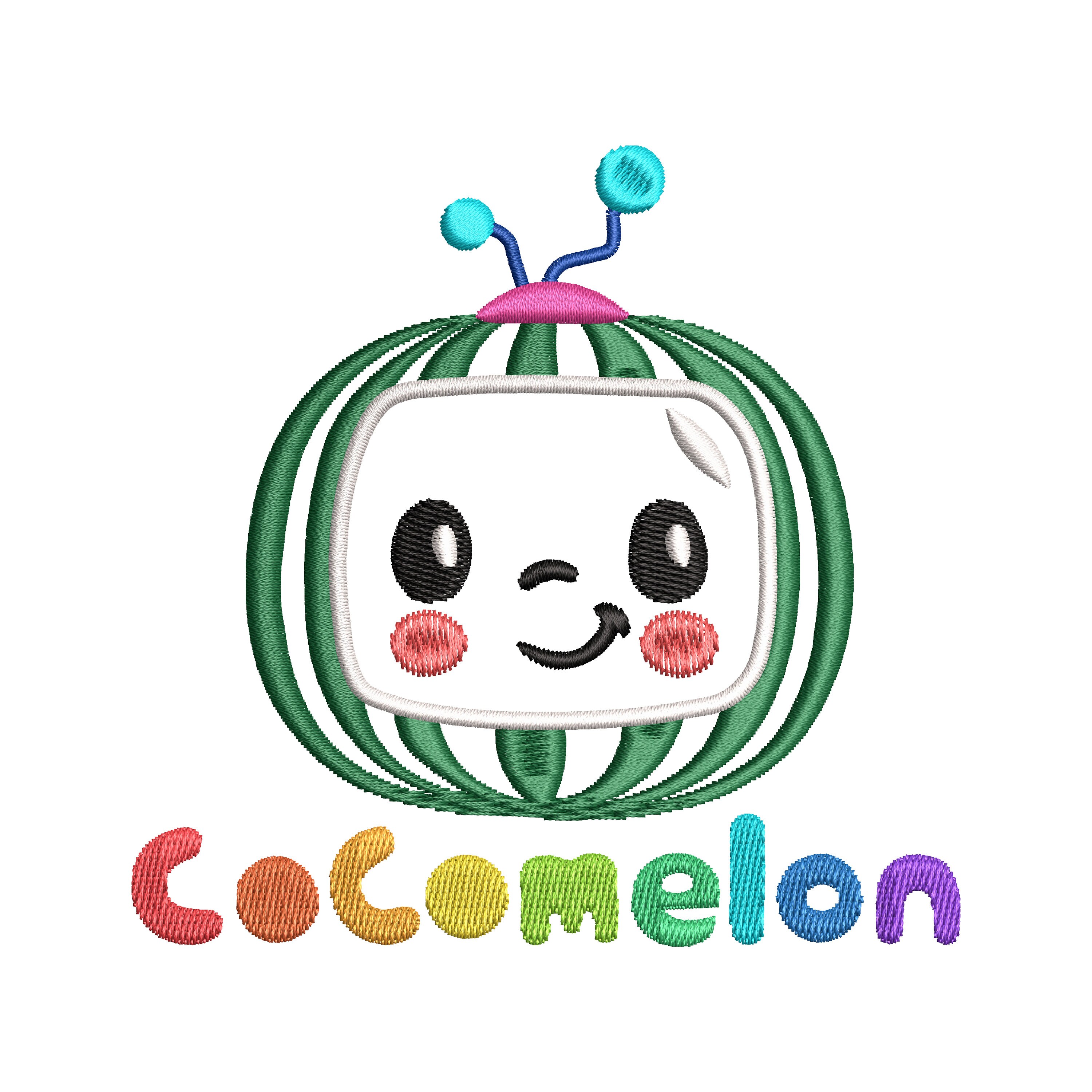 Cocomelon Applique Machine Embroidery Design 6 Sizes - Etsy India