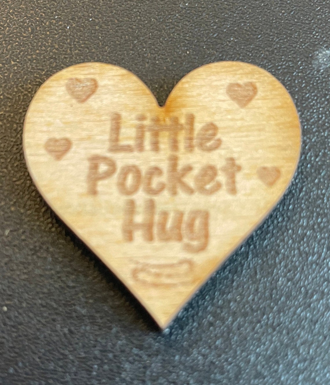 A Cute Pocket Hug Wooden Gift Token for Family or Friends Etsy