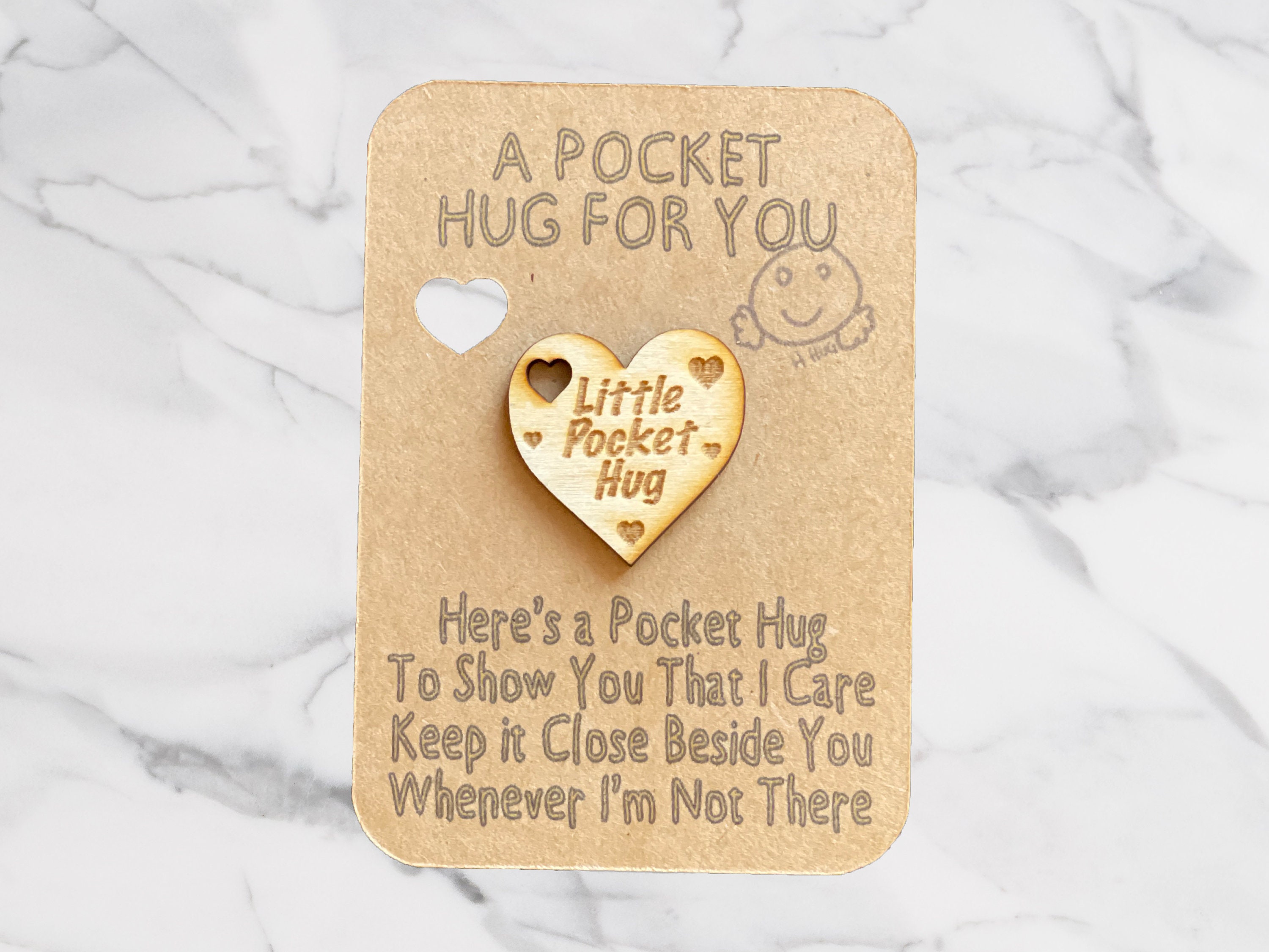 Personalised Pocket Hug Beautifully Crafted and Original Etsy
