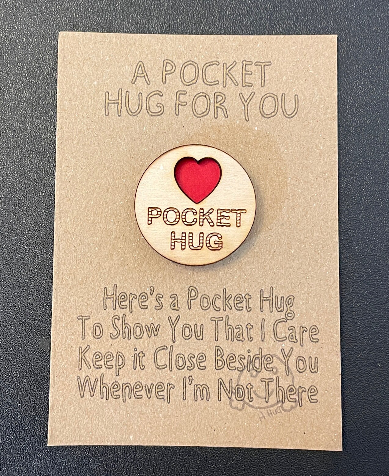 A Cute Pocket Hug Token & Gift Card for Family or Friends Etsy