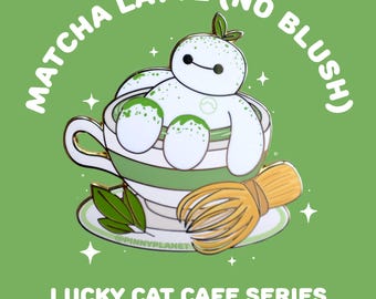 Matcha Latte Enamel Lapel Pin | Disney Inspired Food Pins