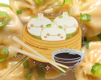 Soup Dumpling Vinyl Sticker | Disney Inspired Food Xiaolongbao