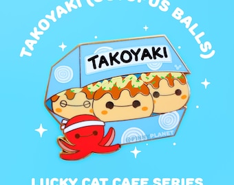 Takoyaki Enamel Lapel Pin | Disney Inspired Food Pins