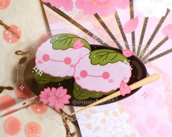 Sakuramochi Vinyl Sticker | Disney Inspired Food sakura mochi