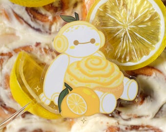 Lemon Sweet Roll Sticker | Disney Inspired Clear Vinyl Sticker