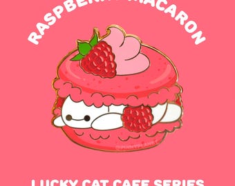 Raspberry Macaron Enamel Lapel Pin | Disney Inspired Food Pins