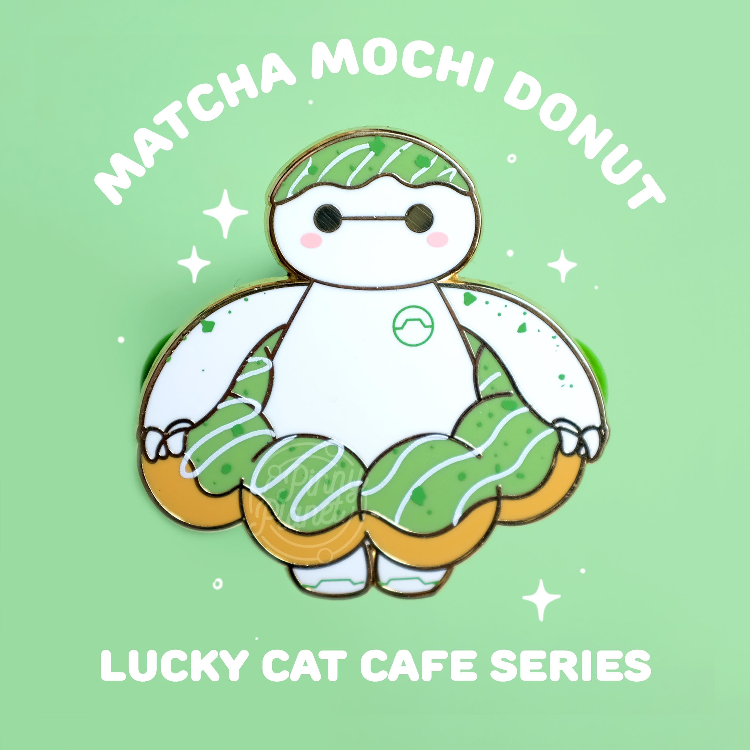 Big Hero 6 Baymax Matcha Mochi Donut Enamel Lapel Pin | Disney