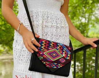 Mexican Embroidery Clutch Bag.Envelope Mexican Clutch.Over the shoulder clutch.Christmas Gift.Boho Clutch.Valentine gift