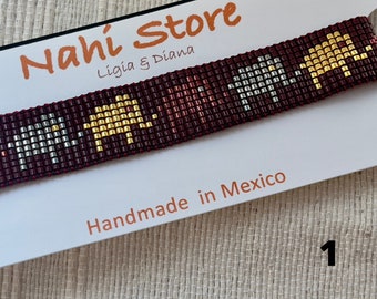 Miyuki Seed Beads Bracelet.Elephant Bead Loom Bracelet.Mexico Bracelet.Elephant Bracelet for Women.Handmade Bracelet.Boho Bracelet
