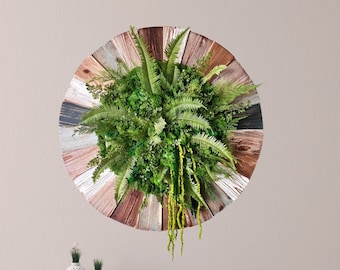 Natural Moss Art, Handmade Preserved Moss, Greenery Wall Decor, Real Moss, Wood Wall Decor