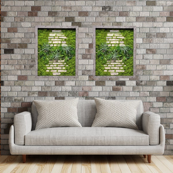 Faux Living Wall Etsy