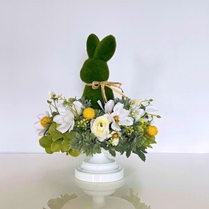 Easter Centerpiece With Bunny, Large Spring Easter Arrangement