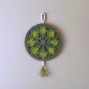 Round Moss Wall Art, Living Moss, Nature Wall Decor, Eco Home Decor