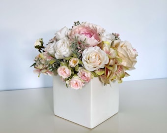 Spring Flower Arrangement, Small Peony Arrangement, Flowers Gift