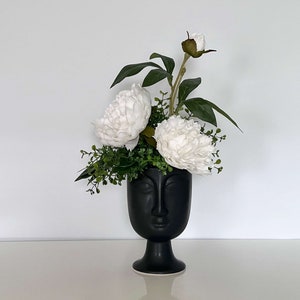 Peony arrangement, Face planter pot, Plant gifts