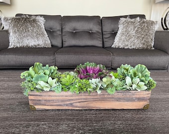 Dining Room Table Centerpiece, Farmhouse floral arrangement,  Handmade Rustic Kitchen Island Floral Centerpiece