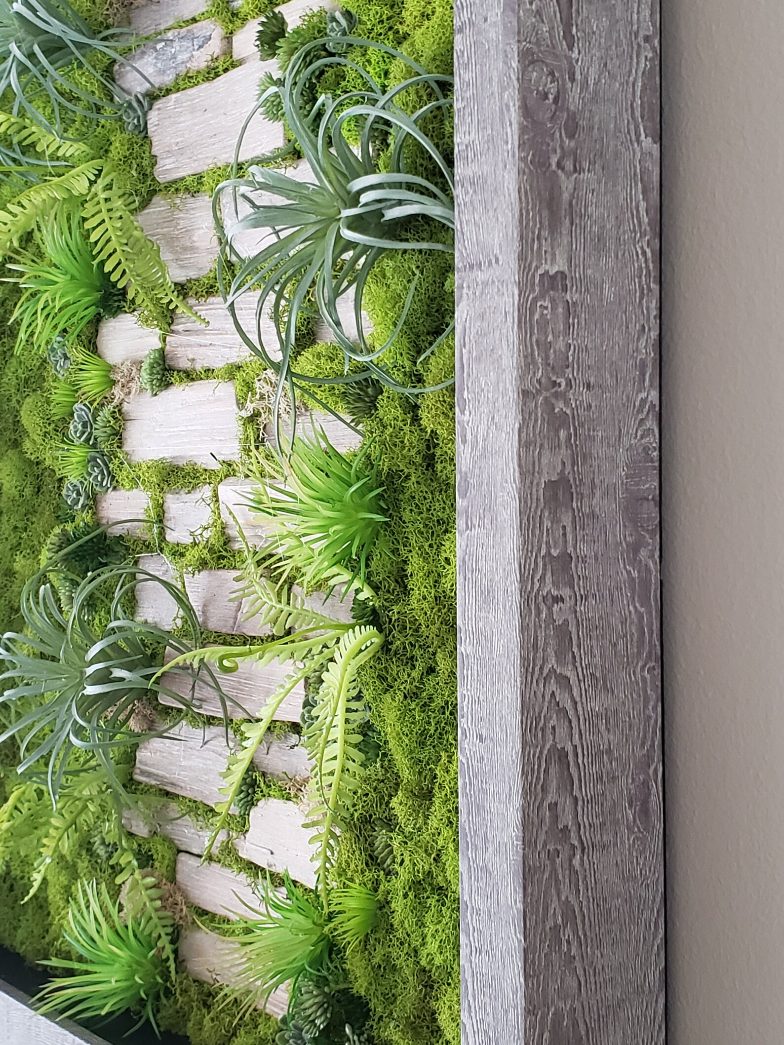 Moss Wall Art Greenery Wall Art Hanging Wall Garden Etsy