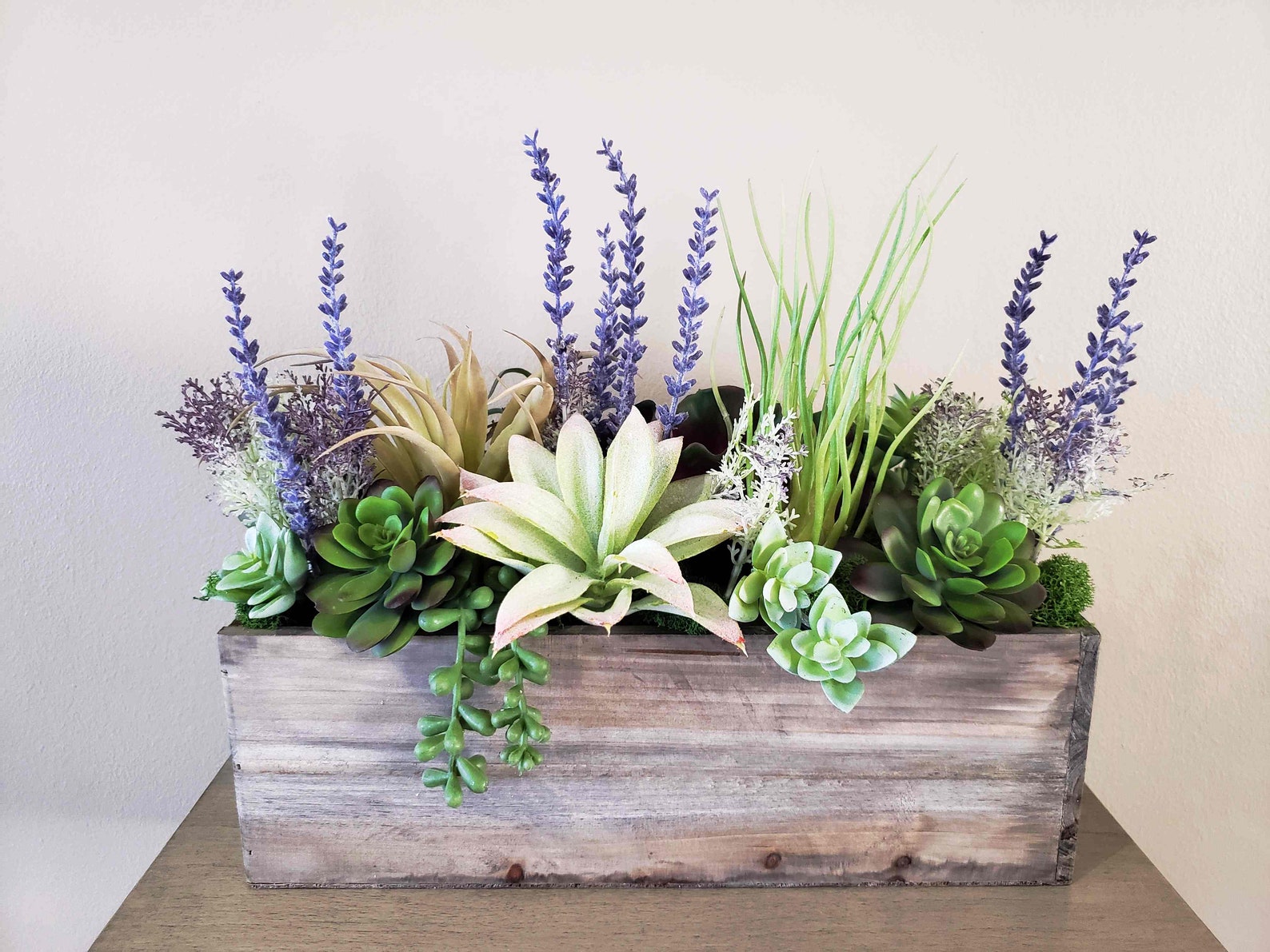 Dining Room Table Centerpiece, Farmhouse Floral Arrangement, Handmade