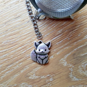 Thee-ei erfüllt vos charme, wilde Fee vos Aufhänger, vers los heteblad, personalisierte unieke originele leuke cadeaus silberen rose vos