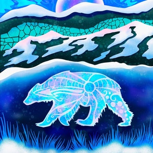 Arctic Polar Bear Art Print