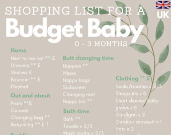 Liste de courses bon marché pour bébé : trucs et conseils sur ce dont vous avez besoin et comment avoir un bébé avec un budget limité ! LA liste de contrôle des indispensables pour bébé.