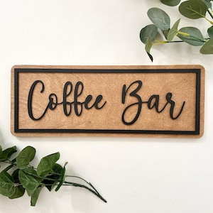 Coffee Bar Sign, Wooden Coffee Sign, Rustic Wood Sign, Coffee Decor, Coffee Lover Gift, Housewarming Gift, Farmhouse Decor, Wooden Cafe Sign