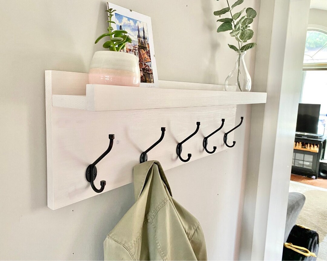 Coat Rack, Farmhouse Coat Hooks, Entryway Organizer, Coat Hook Rack