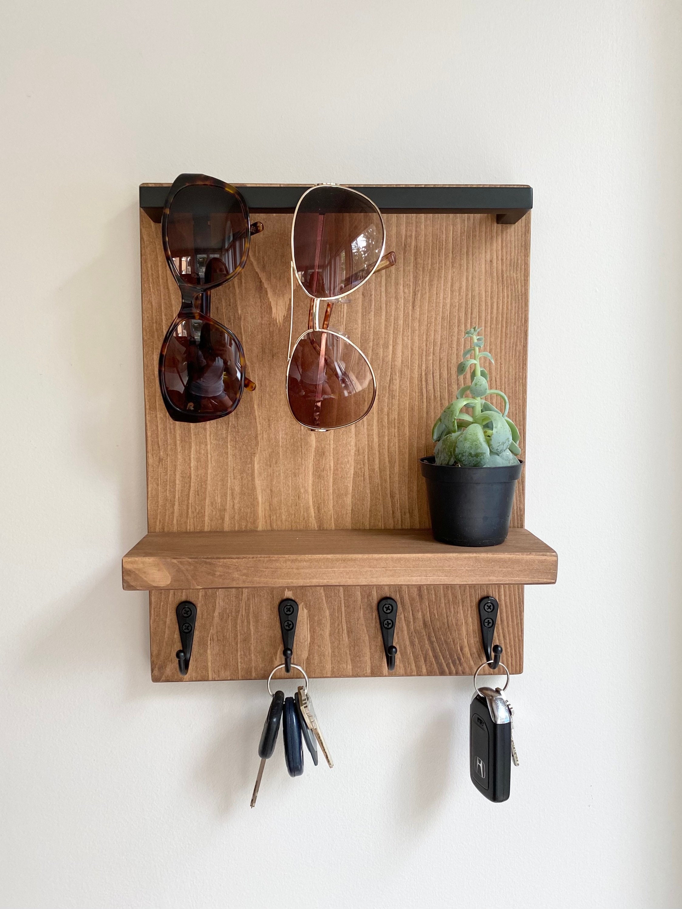 Entryway Organizer Key Holder Sunglass Holder Key Hooks Etsy UK